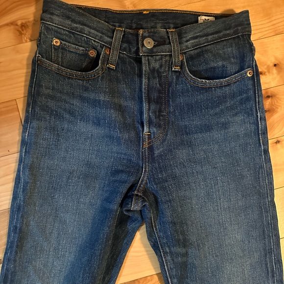 Levis Wedgie White Oak Cone denim size 24 - Picture 5 of 10